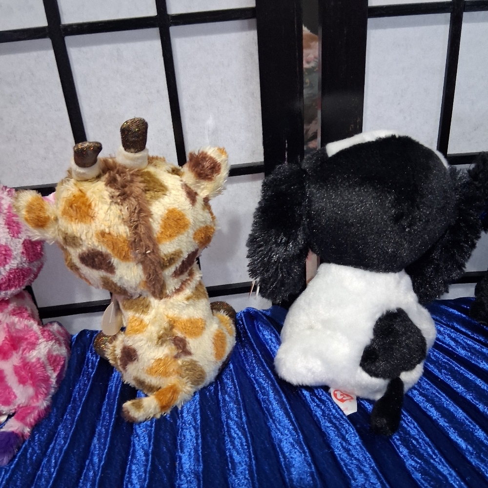 Set of 5 Colorful Plush Toys. Ty Beanie - Picture 8 of 15